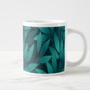 Grande Tasse Feuilles tropicaux rayonnants