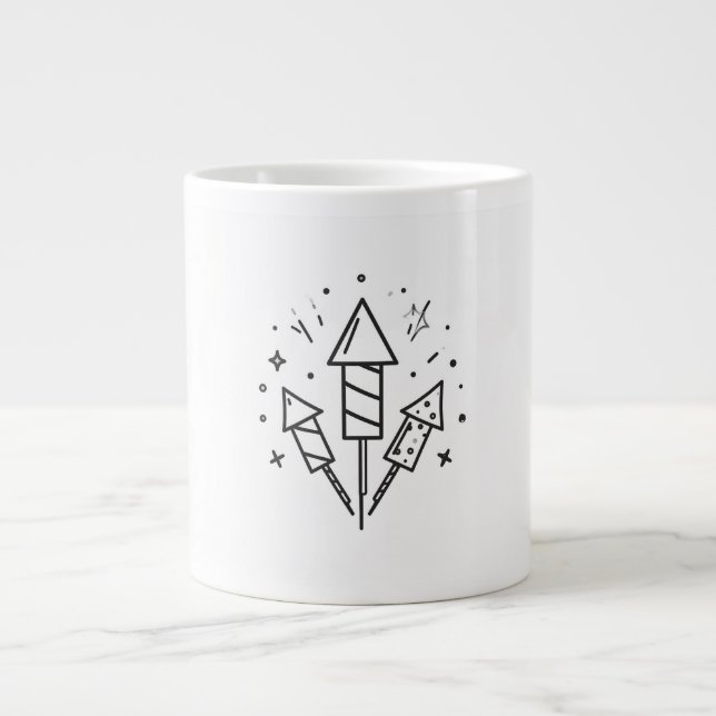 Grande Tasse feux d'artifice (Devant)