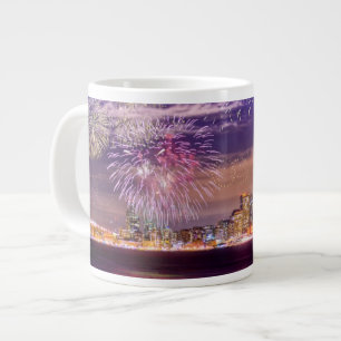 Grande Tasse Feux d'artifice de nouvelle année de San Francisco
