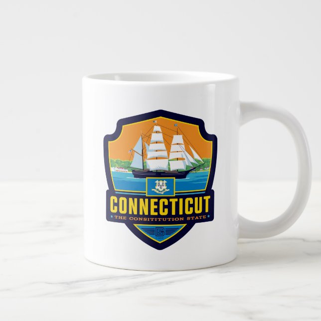 Grande Tasse Fierté de l'État | Connecticut (Droite)