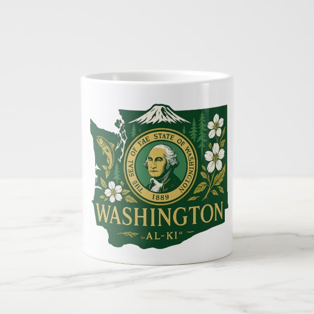 Grande Tasse fierté de l'État de Washington (Devant)