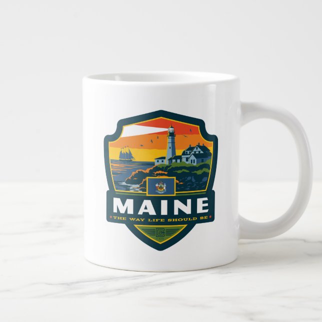 Grande Tasse Fierté de l'État | Maine (Droite)