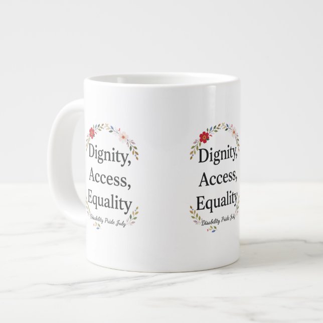Grande Tasse Fierté du handicap (Devant gauche)
