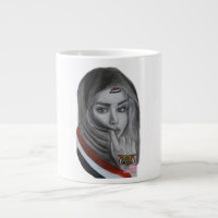 Fille américaine d'origine yéménite – Drapeau du Y