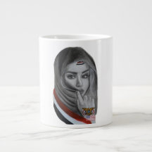 Fille américaine d'origine yéménite – Drapeau du Y
