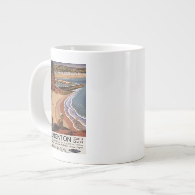 Grande Tasse Fille britannique de chemins de fer regardant (Devant gauche)
