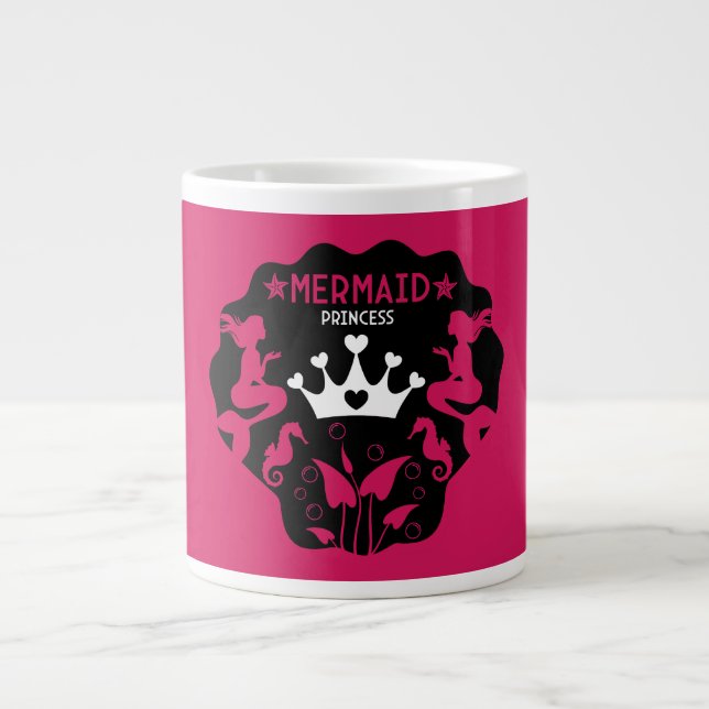 Grande Tasse Fille Sirène Princesse (Devant)