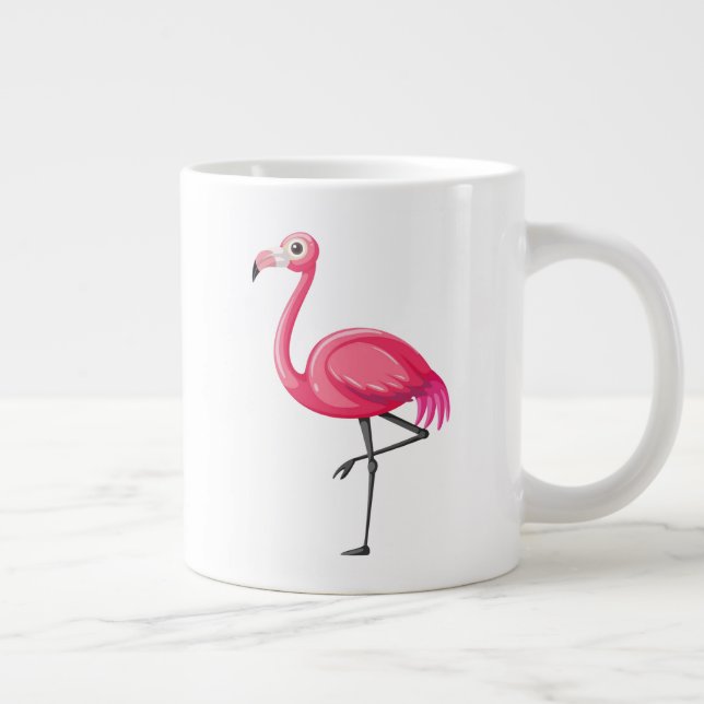 Grande Tasse Flamant dans un style cartoon-23654 (Droite)