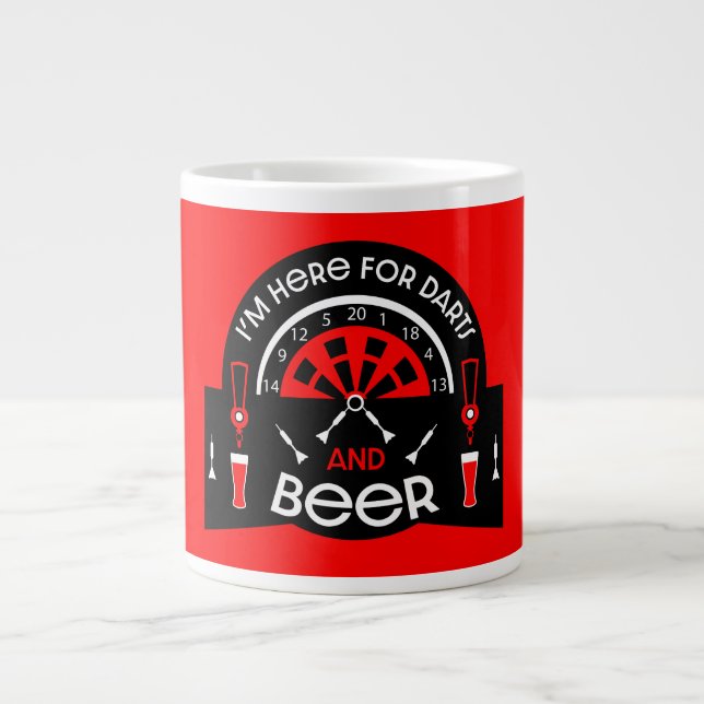 Grande Tasse Fléchettes de pub classiques (Devant)