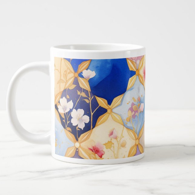 Grande Tasse Fleur carré 005 (Gauche)