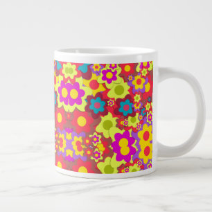 Grande Tasse Fleur colorée