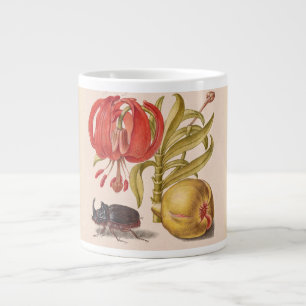 Grande Tasse Fleur de grenade, Fruit et Rhinoceros Beetle