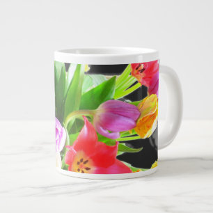Grande Tasse Fleur de tulipes de ressort