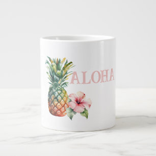 Grande Tasse Fleur d'Hibiscus Aloha Ananas