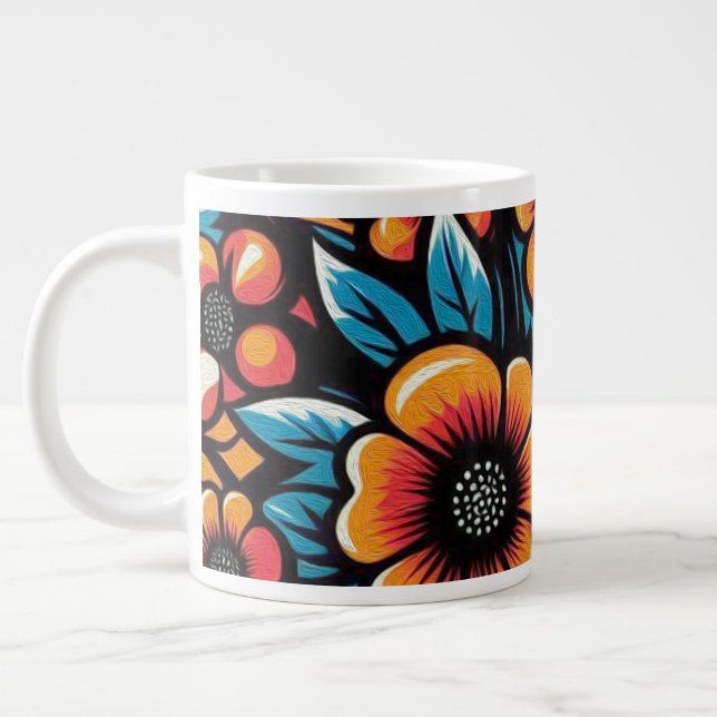 Grande Tasse Fleur Intérieure (Gauche)