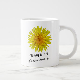 Grande Tasse Fleur lente de pissenlit de jaune de jour tout