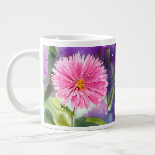Grande Tasse Fleur pourpre (Gauche)