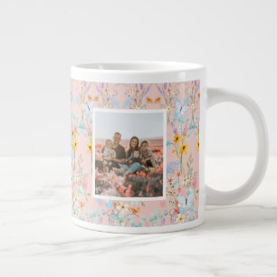 Grande Tasse Fleur sauvage Best Nana Watercolor Photo Fête des 