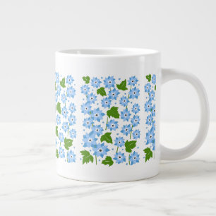 Grande Tasse Fleurs Bleues Mignonnes Oublier-Me-Nots