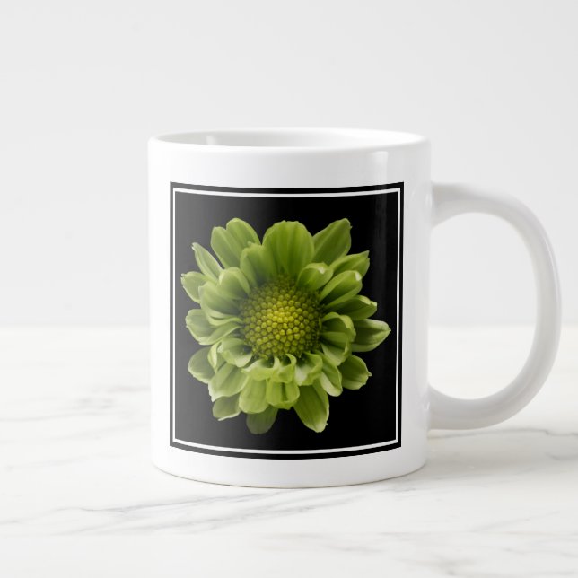 Grande Tasse Fleurs | Chrysanthème vert (Droite)