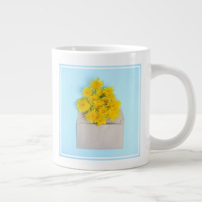 Grande Tasse Fleurs | Dandelions dans l'enveloppe (Droite)