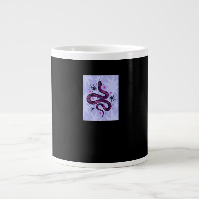 Grande Tasse Fleurs d'araignées de serpent Whimsigoth (Devant)