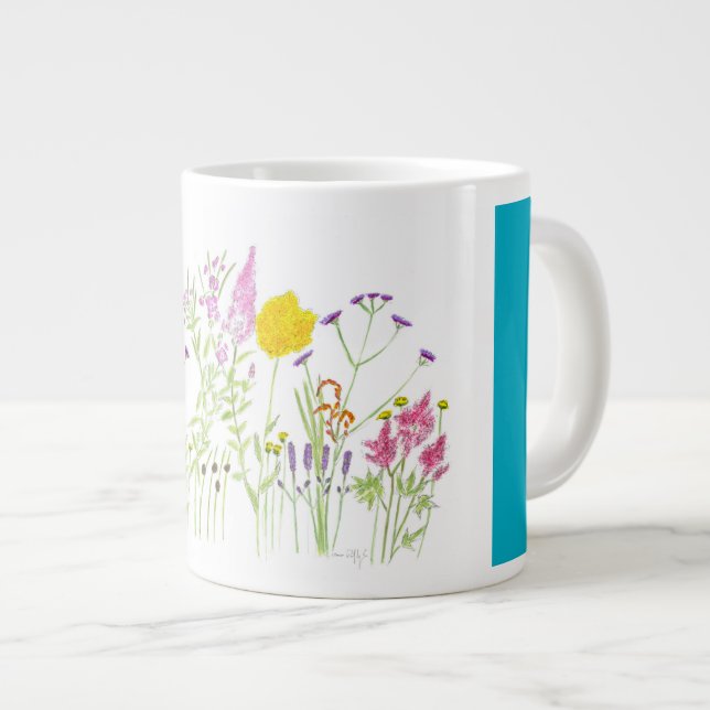Grande Tasse Fleurs d'été (Devant droit)