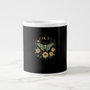 Grande Tasse Fleurs Goblincore Moth et Papillon Cottagecore