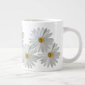 Grande Tasse Fleurs marguerites blanches
