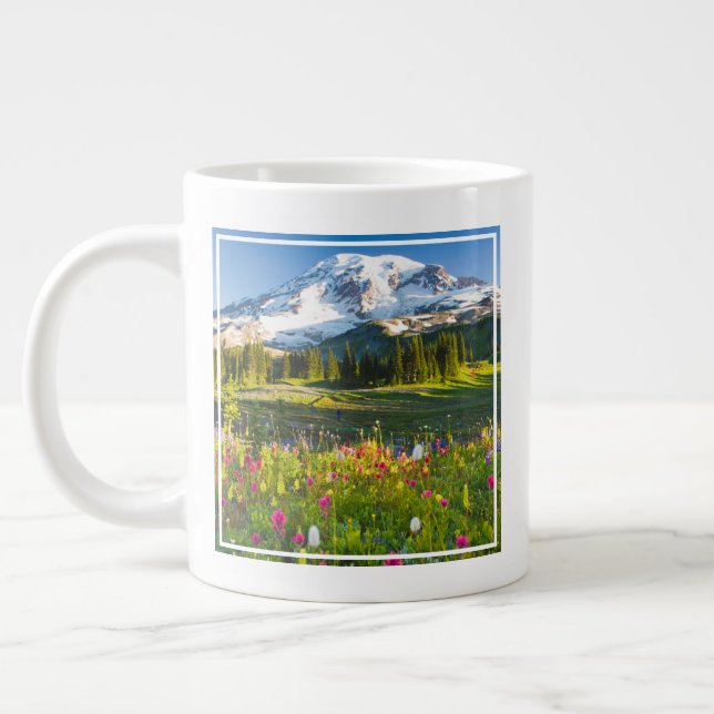 Grande Tasse Fleurs | Mt. Rainier Fleurs sauvages (Gauche)