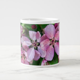 Grande Tasse Fleurs roses de crabon