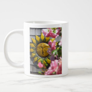 Grande Tasse Fleurs roses et soleil - Vignoble de Martha