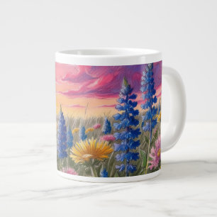 Grande Tasse Fleurs sauvages à Sunrise