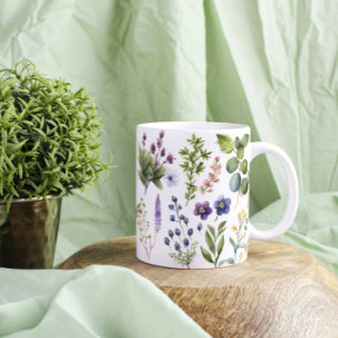 Grande Tasse Fleurs sauvages et herbes