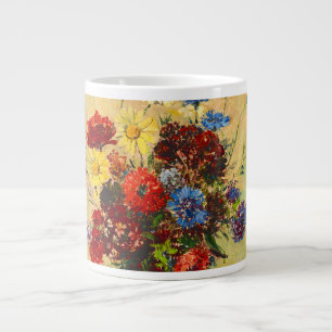 Grande Tasse Fleurs vintages dans un vase (1910) par Odilon Red