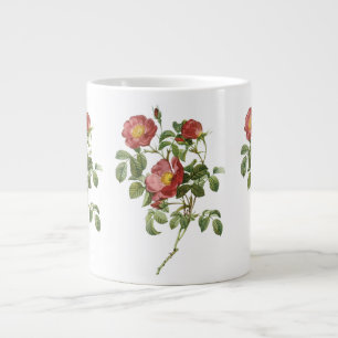 Grande Tasse Fleurs vintages Rose florale rouge de l'amour par 