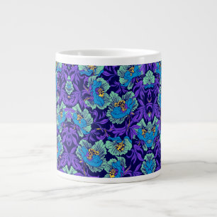 Grande Tasse Fleurs violettes et bleues William Morris