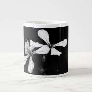 Grande Tasse floral noir et blanc minimaliste