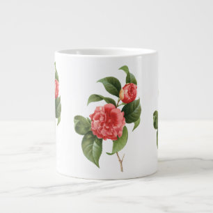 Grande Tasse Floral vintage, Fleurs de Camellia Rose par Redout