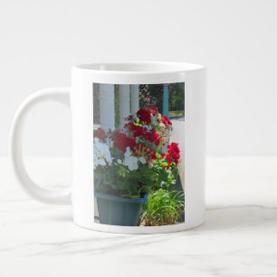 Grande Tasse Flower Box Geraniums - Martha's Vineyard