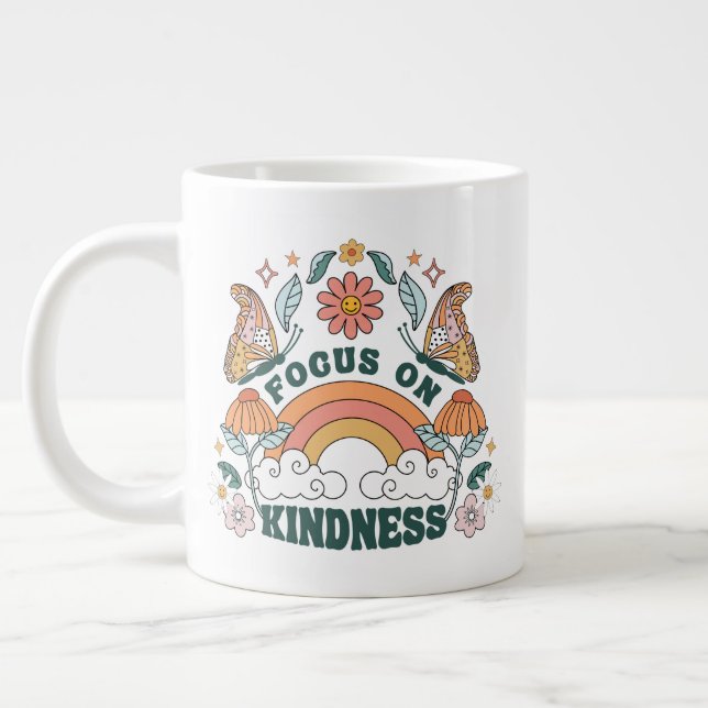 Grande Tasse Focus sur la gentillesse graphique Super (Gauche)