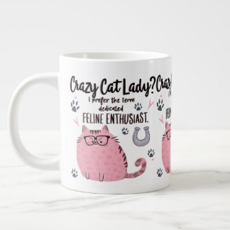 Grande Tasse Folle des chats ? Cadeau drôle pour amateur de cha