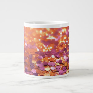 Grande Tasse Fond Pailleté Orange Violet-77996