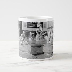 Grande Tasse Fontaine de la sculpture romaine Neptune
