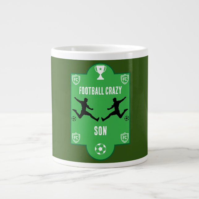 Grande Tasse Football Football Anniversaire bannière (Devant)