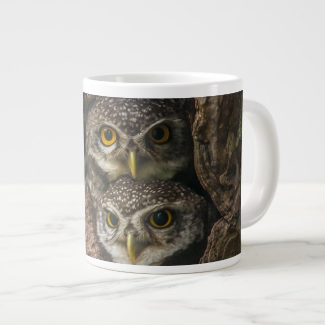 Grande Tasse Forest | Deux Owls Looking (Devant droit)