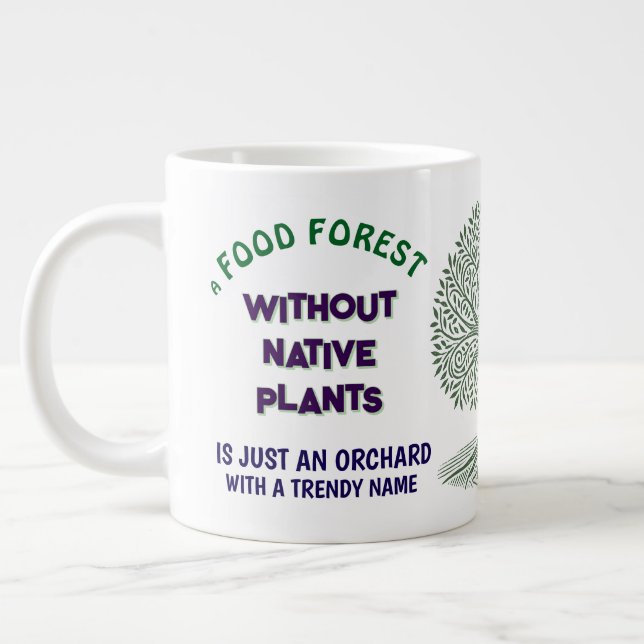 Grande Tasse Forêt alimentaire fausse (Gauche)