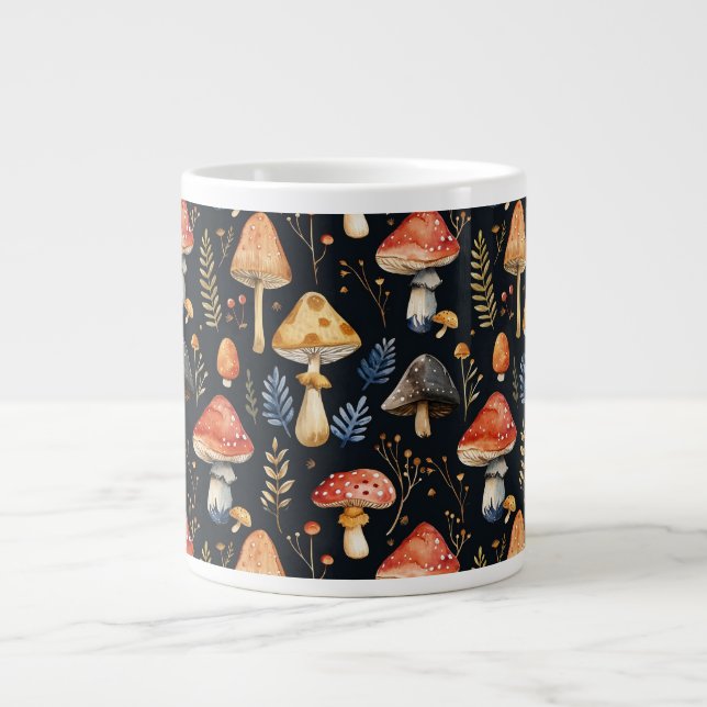 Grande Tasse Forêt Champignon et Fougère  (Devant)