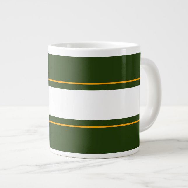 Grande Tasse Forêt sportive Vert Jaune Blanc Racine Grandes (Devant droit)