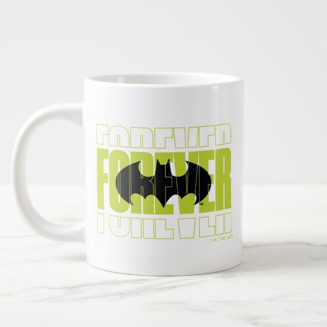 Grande Tasse Forever Batman Typography Symbol Graphic (Gauche)